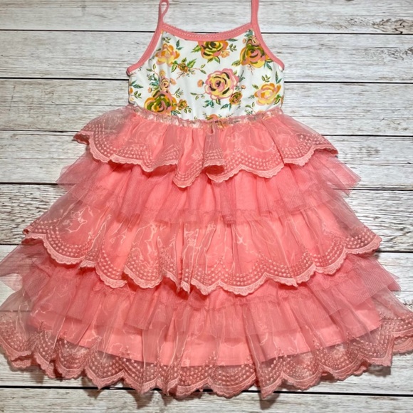 Matilda Jane Musical Chairs Floral Dress size 4 - Picture 1 of 3